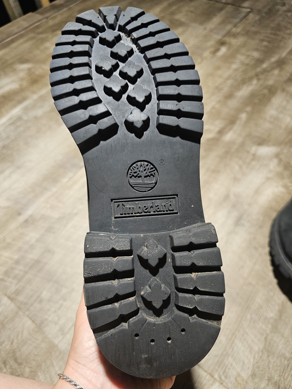Timberland Black Men's Leather Lace-Up Boat/Work Boots - Picture 13 of 14